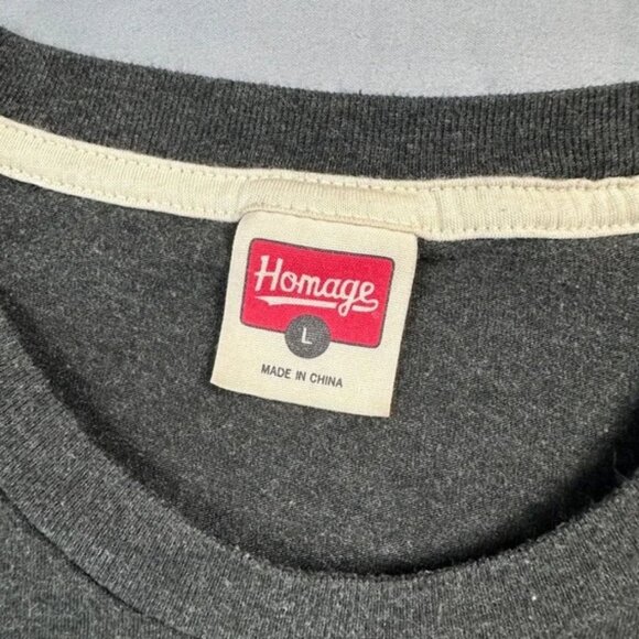 Homage x Miami Heat Grateful Dead T-Shirt Men Large Gray Basketball Bear Graphic - Picture 2 of 8